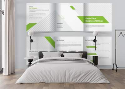 Square Trifold Brochure Wall mural