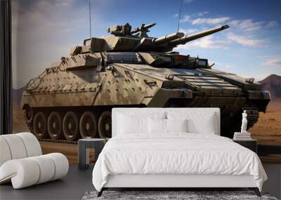 armoured infantry fighting vehicle 3D rendering Wall mural