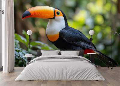 Tropical toucan bird Wall mural