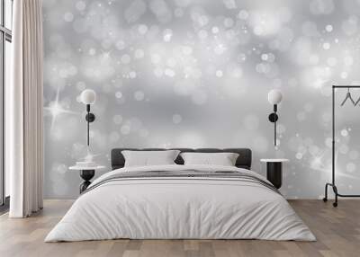 winter light background with sparkle Wall mural