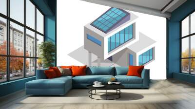 Contemporary House Layout, Vector Illustration Wall mural