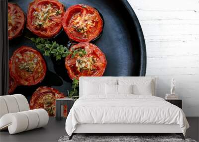 Roasted Tomatoes with Garlic and Thyme Wall mural