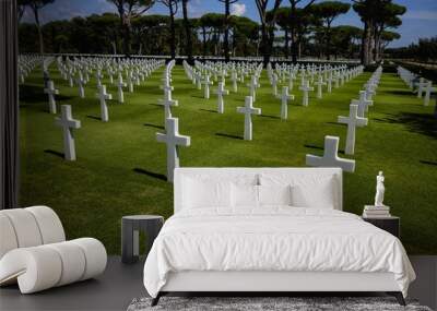 american war cemetery of nettuno   Wall mural