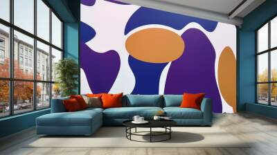 multi color background with rounded shapes Wall mural