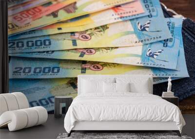 Madagascar money / ariary banknotes  Wall mural