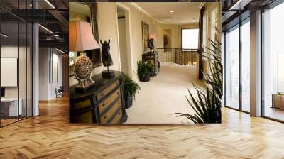 Mansion hallway and luxury decor. Wall mural