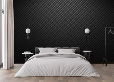 Vector carbon fiber texture. Dark background with lighting. Wall mural