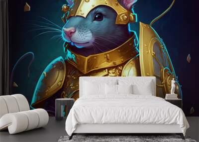 rat knight 1 Wall mural