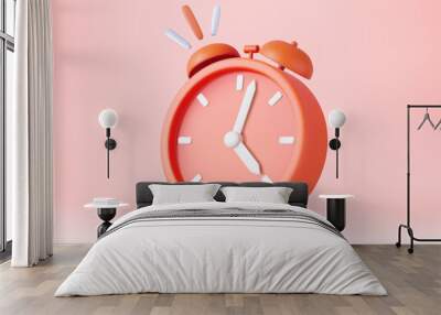 3d alarm clock Wall mural