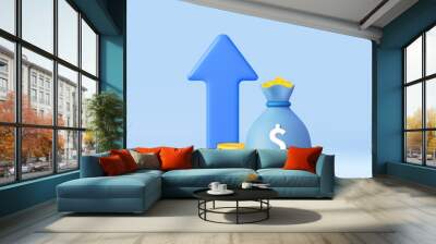 3d financial investments Wall mural