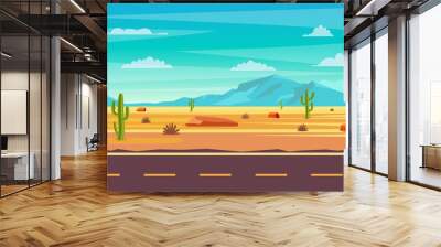 desert landscape illustration Wall mural