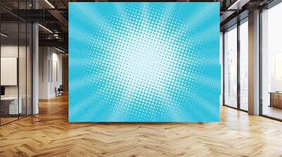 Light blue pop art background Wall mural