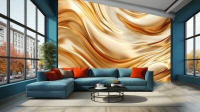 Abstract Golden Fabric Background Wall mural