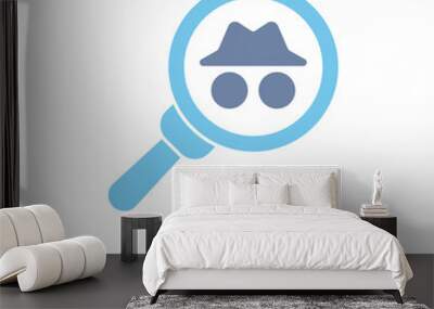 detective concept line icon. Simple element illustration. detective concept outline symbol design. Wall mural