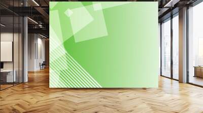 Abstract green and grey tech geometric banner design Wall mural