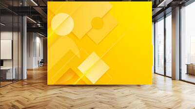 Abstract orange and yellow background with modern trendy gradient texture color for presentation design, flyer, social media cover, web banner, tech banner Wall mural