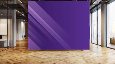 Abstract purple vector background with stripes Wall mural