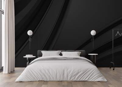 Black abstract background Wall mural