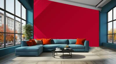 Futuristic abstract red background Wall mural