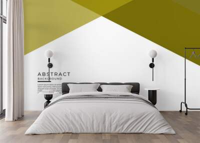 Gold white flat abstract presentation background Wall mural