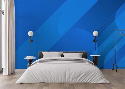 Modern blue abstract web banner background creative design Wall mural