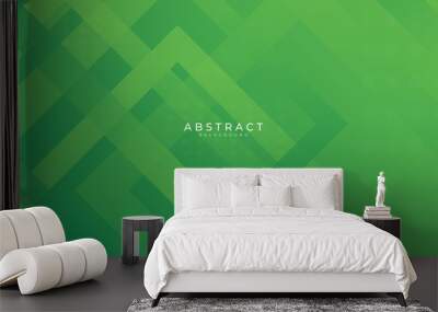 Modern green web header abstract background. Vector illustration design Wall mural