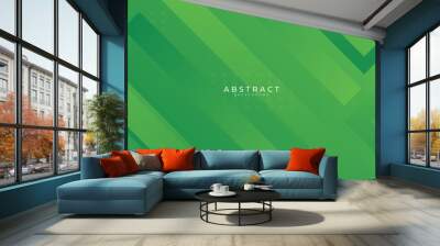 Modern green web header abstract background. Vector illustration design Wall mural