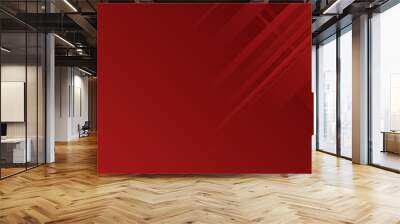 Modern minimalist red maroon and white gradient abstract background vector design for banner, presentation, corporate cover template and much more Wall mural