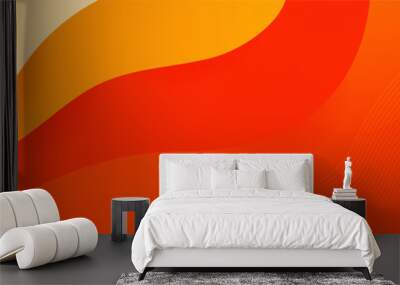 Orange abstract background. Vector abstract graphic design banner pattern background template. Wall mural