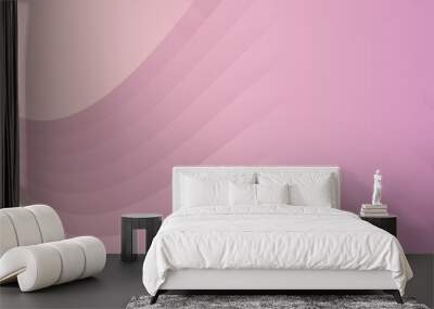 Pink abstract wave background for presentation design, fashion template, flyer and much more Wall mural