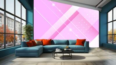 Pink technology digital banner design. Design modern luxury futuristic technology background. Game tech wide banner vector illustration. Hi tech digital communication. Abstract tech background. Wall mural