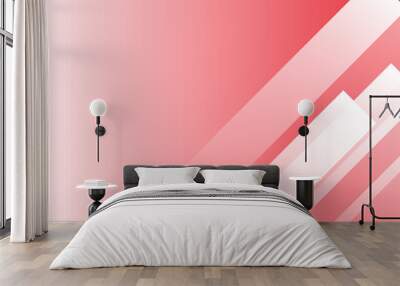 Red abstract backgrund vector, modern corporate concept. Wall mural