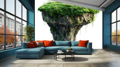 green lawn floating island png Wall mural