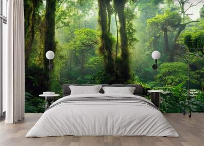 Beautiful rain forest Wall mural