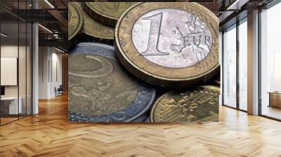 Euro coins Wall mural