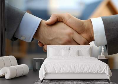 A Strong Handshake Represents a Successful Deal Wall mural