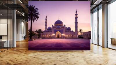 Islamic photo. Ramadan or kandil or islamic background photo. AI Generated Wall mural