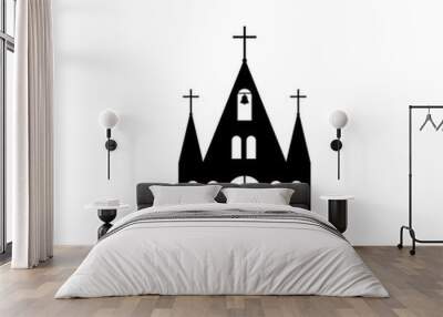 Church vector icon. Wall mural