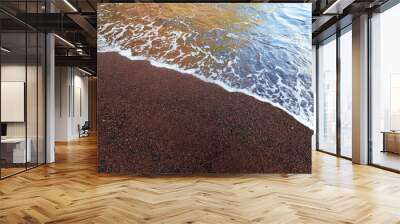 Hawaii Maui Hana Kaihalulu red sand beach Wall mural