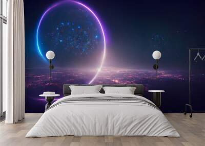 Mystical light in the galaxy 9 Wall mural