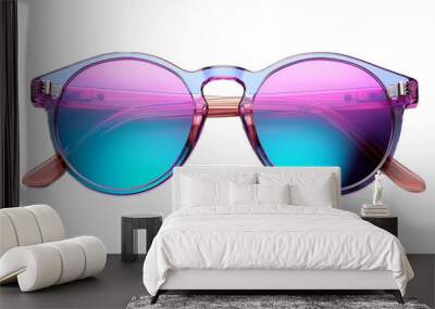 sunglasses isolated on white background Wall mural