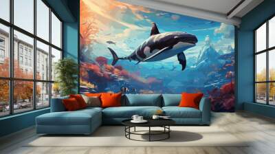 wildlife underwater  Wall mural