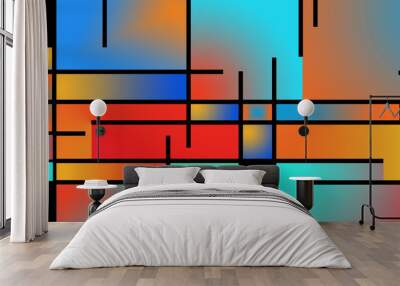 abstract geometric this image is entirely my own creation and is legal for me to sell and distribute Wall mural