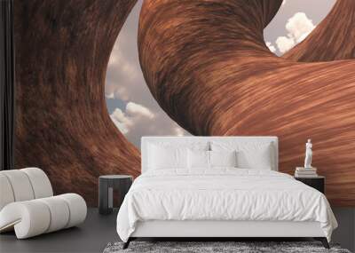 Carved Canyon Wall mural