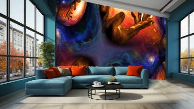 Hands of Creator Wall mural