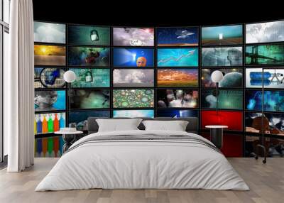 media screens Wall mural