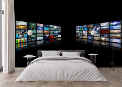 Media Screens Wall mural