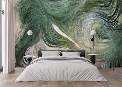 Shades of green Wall mural