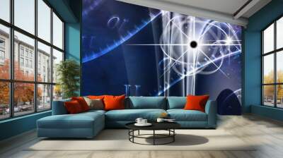 Space Time Illustration Wall mural