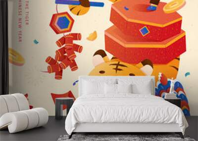 2022 CNY greeting card Wall mural